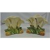 Image 1 : Two McCoy Triple Lily Vases-White