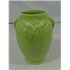 Image 1 : McCoy Glossy Green Vase with leaf pattern