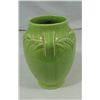 Image 2 : McCoy Glossy Green Vase with leaf pattern