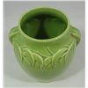 Image 3 : McCoy Glossy Green Vase with leaf pattern