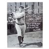 Image 1 : BABE RUTH - NEVER THE FEAR METAL SIGN