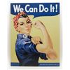Image 1 : 14622 - ROSIE THE RIVETER METAL SIGN APPROX. 12 1/2" X 16"