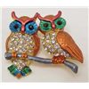 Image 1 : 14780 - OWL RHINESTONE BROOCH / PIN