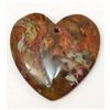 Image 1 : 14969 - 75.0 CT OCEAN JASPER HEART PENDANT