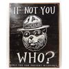 Image 1 : 14599 - SMOKEY THE BEAR METAL SIGN APPROX. 12 1/2" X 16"