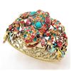 Image 1 : 15063 - MULTI COLORED RHINESTONE FROG BRACELET