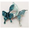 Image 1 : 14811 -  BUTTERFLY RHINESTONE BROOCH / PIN