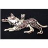 Image 1 : 14756 -  WOLF RHINESTONE PENDANT
