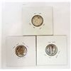 Image 2 : LOT OF 3 US DIMES