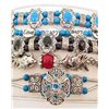 Image 1 : LOT OF 5 TIBETAN SILVER BRACELETS