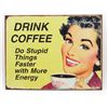 Image 1 : COFFEE FUNNY METAL SIGN