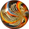 Image 3 : Marbles: Lot 10. Latticinio Core Swirl. 11/16". Mint 9.9.
