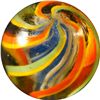 Image 3 : Marbles: Lot 25. 3-Layer Solid Core Swirl. 21/32". NM+ 8.9