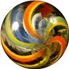Image 4 : Marbles: Lot 25. 3-Layer Solid Core Swirl. 21/32". NM+ 8.9