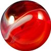 Image 2 : Marbles: Lot 56. Akro Agate Company. Red Slag. 5/8". Mint 9.9