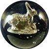 Image 2 : Marbles: Lot 75. Sulphide. Rabbit. 1-3/4". Polished