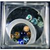 Image 1 : Marbles: Lot 82. J.R. Hooper. Bug Box with 14 micro-peewee handmades