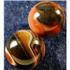 Image 1 : Marbles: Lot 90. 2 Gem-quality Agate Spheres. 3/4". Mint 9.9