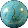 Image 1 : Marbles: Lot 92. Turquoise Sphere. 3/4". Mint 9.9