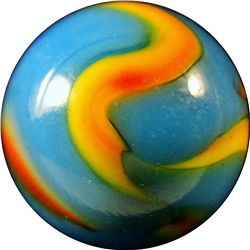 Marbles: Lot 110. Peltier Glass Company. NLR Superboy. 21/32". NM+ 8.7