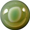Image 1 : Marbles: Lot 120. Handcut Agate. Green. Bullseye. 27/32". NM+ 8.9