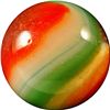 Image 3 : Marbles: Lot 125. Akro Agate Company. Red/Yellow Popeye Corkscrew. 19/32". Mint 9.9
