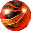 Image 3 : Marbles: Lot 133. Lutz. Banded. 21/32". Mint- 9.0