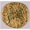 Image 2 : 1650'S MEDIEVAL VENICE GOLD ZECCHINO CHRIST AND WORSHIPER