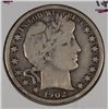 Image 1 : 1902 BARBER HALF DOLLAR VF