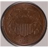Image 1 : 1865 2 CENT PIECE, MS-64 RED AND BROWN, NICE TYPE COIN!
