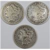 Image 1 : 3-MORGAN SILVER DOLLARS 1883-S, 1879-S, 1899-O