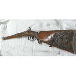 OUTSTANDING GERMAN SCHUETZEN JAEGER RIFLE-CARVED