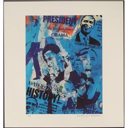 Bobby Hill Signed Barrack Obama Urban Pop Art Print