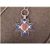 Image 2 : VINTAGE LOYAL LEGION US GILT & ENALEL BADGE ON CHAIN