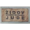 Image 1 : WWII JEWS NAZI CONCENTRATION CAMP ARMBAND--"ZIDOV-JUDE"