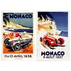 Image 1 : 2 Deco Racing Posters Monaco 1936, 1937 Georges Hamel