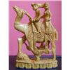 Image 1 : Hand Carved Wooden Beautiful Decorative Indian Rajasthani Man On a Camel for Hunting Sculpture