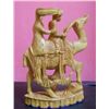 Image 3 : Hand Carved Wooden Beautiful Decorative Indian Rajasthani Man On a Camel for Hunting Sculpture