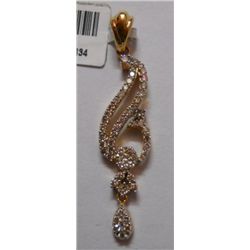 3.05g Pendant of Diamond 0.64 Ctw  in 14kt Yellow Gold