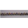 Image 1 : 9.730g Bracelet of Citrine and Amethyst Sterling Silver