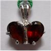 Image 1 : 2.140g Pendant of Garnet Sterling silver