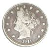 Image 1 : 1911  LIBERTY "V" NICKEL RED BOOK VALUE IS $25.00+ *NICE EARLY VERY FINE GRADE*!!