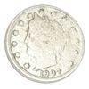 Image 1 : 1907 LIBERTY "V" NICKEL RED BOOK VALUE IS $3.00+ *NICE EARLY VERY GOOD GRADE*!!