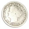 Image 1 : 1906 LIBERTY "V" NICKEL RED BOOK VALUE IS $10.00+ *NICE EARLY FINE GRADE*!!