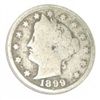 Image 1 : 1899 LIBERTY "V" NICKEL RED BOOK VALUE IS $6.00+ *NICE EARLY VERY GOOD GRADE*!!