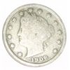 Image 1 : 1908 LIBERTY "V" NICKEL RED BOOK VALUE IS $4.00+ *NICE EARLY VERY GOOD GRADE*!!