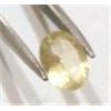 Image 1 : .75 CARAT YELLOW CITRINE * *BEAUTIFUL OVAL CUT & FACETED GEMSTONE*!! GEMSTONE CAME OUT OF SAFE BOX!!