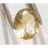 Image 1 : 2.25 CARAT *HUGE* YELLOW CITRINE *NOVEMBER-BIRTHSTONE*-*BEAUTIFUL OVAL CUT & FACETED GEMSTONE*!!