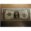 Image 1 : 1923 LARGE SIZE $1 SILVER CERTIFICATE BLUE SEAL