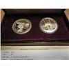 Image 1 : 1983 & 84-S 2 COIN US OLYMPIC PROOF SILVER DOLLAR